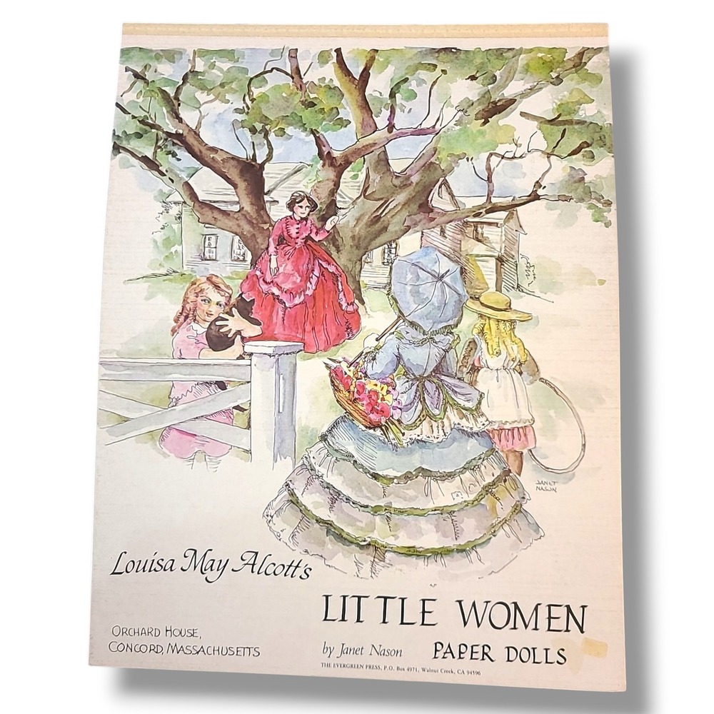 Little Women‎ Paper Dolls 1981 Evergreen Press Janet Nason Uncut Vintage Booklet